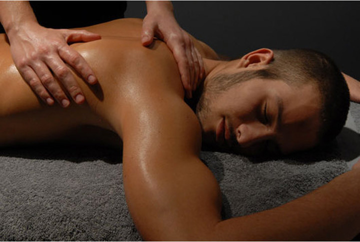 Gay male erotic body manipulation services